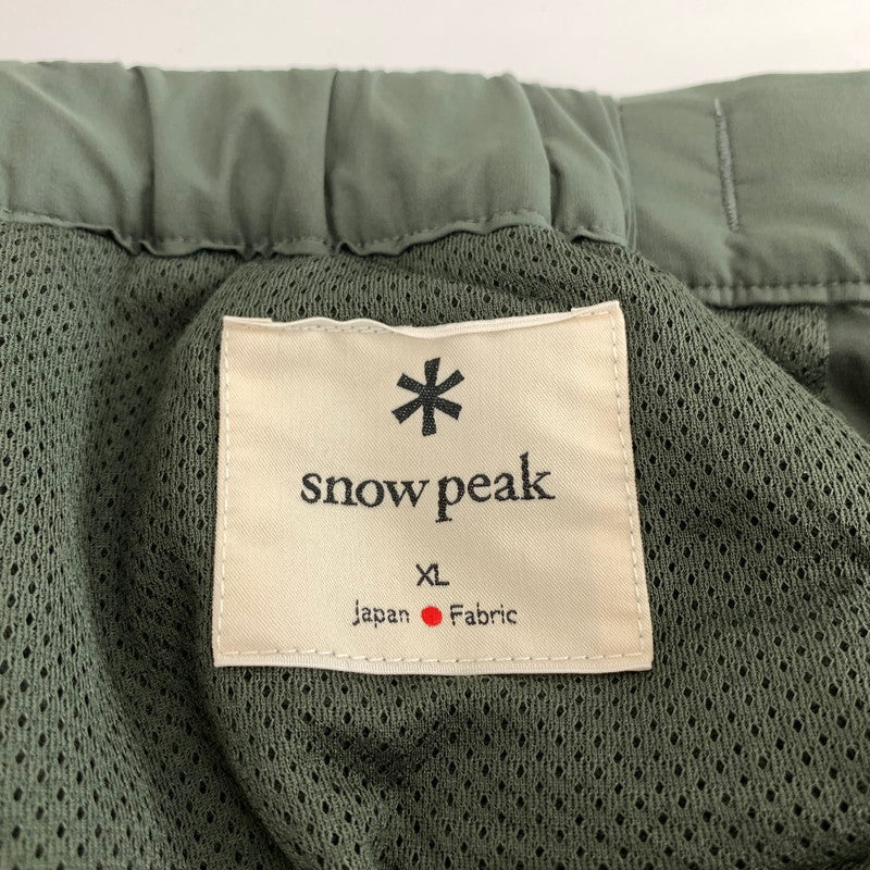 【中古品】【メンズ】 SNOW PEAK スノーピーク PA-24AU004 OCTA PANTS ワイド テーパード イージー パンツ ボトムス 古着 155-260919-mh-07-fuzh サイズ：XL カラー：カーキ 万代Net店