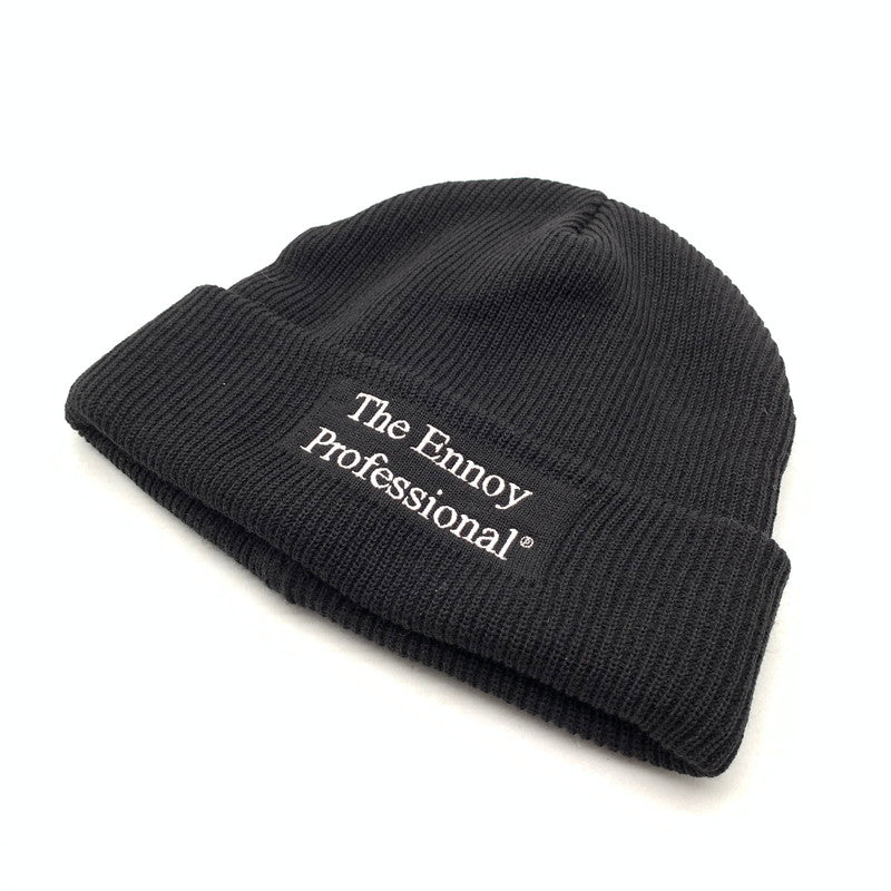 【中古品】【メンズ】 THE ENNOY PROFESSIONAL KNIT CAP 帽子 ニットキャップ ビーニー ニット帽子 185-260921-gm-28-fuzh サイズ：F カラー：ブラック 万代Net店