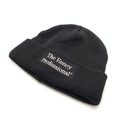 【中古品】【メンズ】 THE ENNOY PROFESSIONAL KNIT CAP 帽子 ニットキャップ ビーニー ニット帽子 185-260921-gm-28-fuzh サイズ：F カラー：ブラック 万代Net店