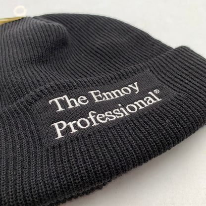 【中古品】【メンズ】 THE ENNOY PROFESSIONAL KNIT CAP 帽子 ニットキャップ ビーニー ニット帽子 185-260921-gm-28-fuzh サイズ：F カラー：ブラック 万代Net店