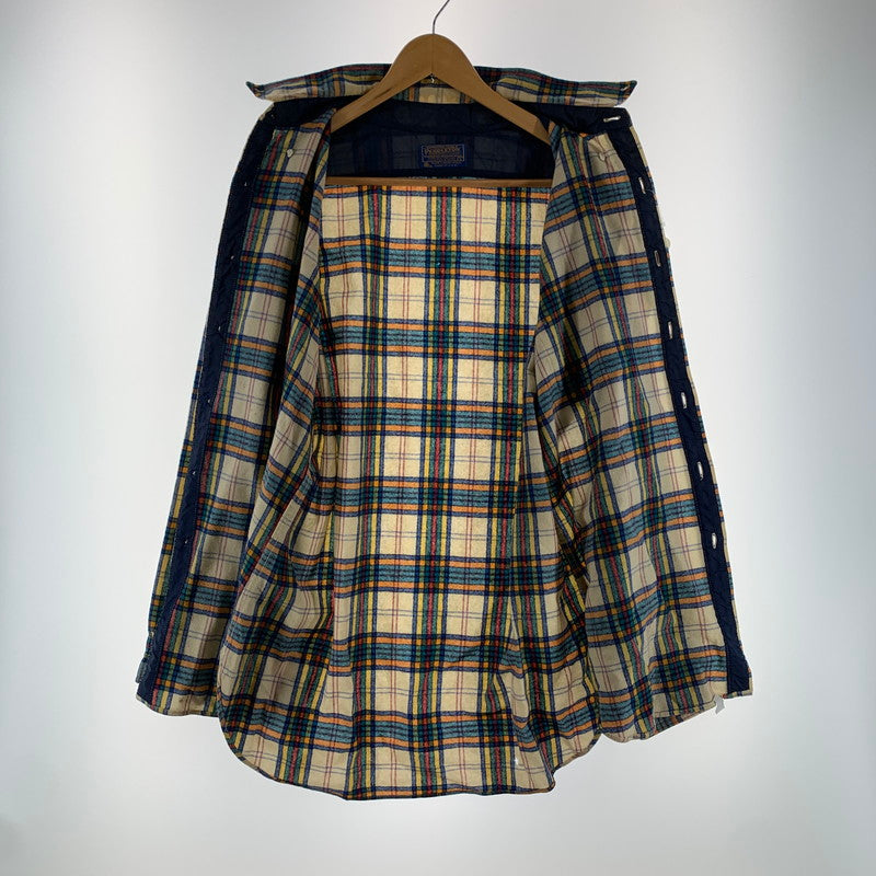 【中古品】【メンズ】 PENDLETON ペンドルトン PURE VIRGIN WOOL SHIRT 70S ピュア バージン ウール シャツ 長袖 トップス 古着 145-260919-mh-05-fuzh サイズ：L カラー：マルチ 万代Net店