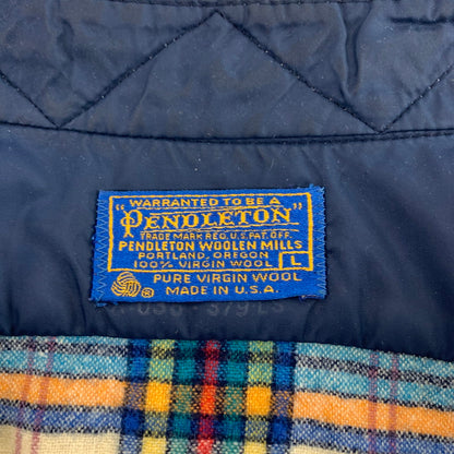 【中古品】【メンズ】 PENDLETON ペンドルトン PURE VIRGIN WOOL SHIRT 70S ピュア バージン ウール シャツ 長袖 トップス 古着 145-260919-mh-05-fuzh サイズ：L カラー：マルチ 万代Net店