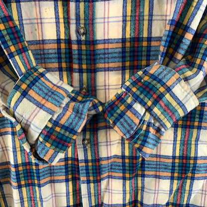 【中古品】【メンズ】 PENDLETON ペンドルトン PURE VIRGIN WOOL SHIRT 70S ピュア バージン ウール シャツ 長袖 トップス 古着 145-260919-mh-05-fuzh サイズ：L カラー：マルチ 万代Net店