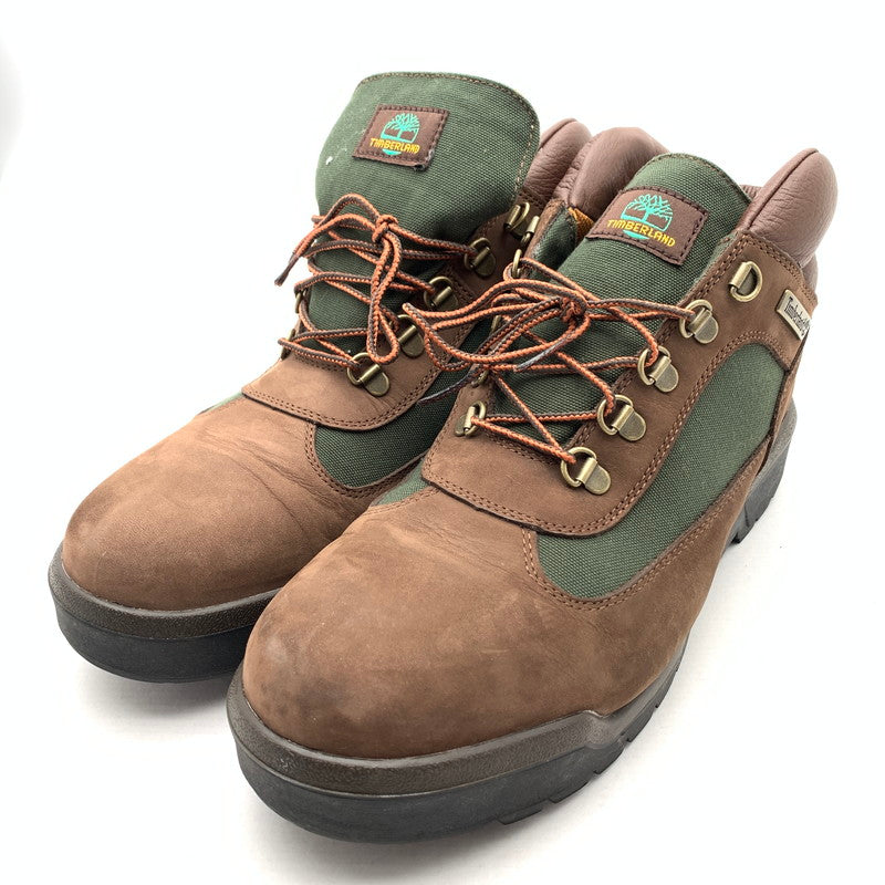 【中古品】【メンズ】 TIMBERLAND ティンバーランド 1A18A6 D47 FIELD BOOT フィールドブーツ シューズ 靴 164-260921-gm-22-fuzh サイズ：29cm カラー：ブラウン グリーン 万代Net店
