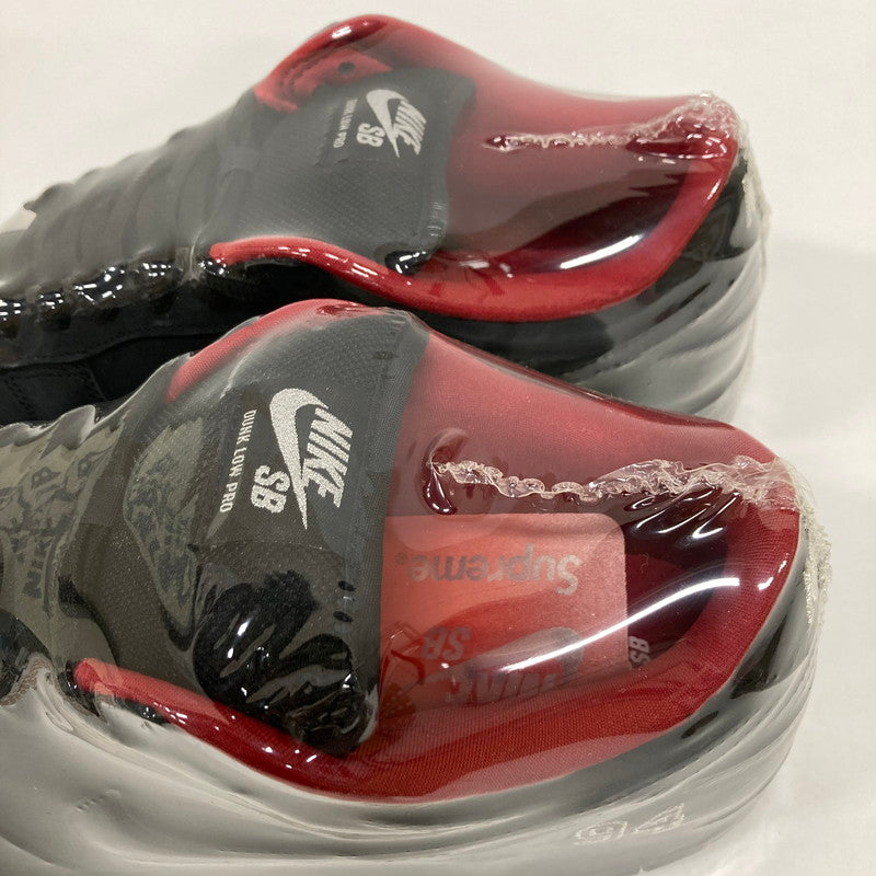 【中古品】【メンズ】 NIKE ナイキ×SUPREME シュプリーム HQ8487-001 SB DUNKLOW OG QS ダンク ロウ カラーブラック SIZE:29.5cm　 スニーカー 靴 160-260916-ky-02-fuzh 万代Net店