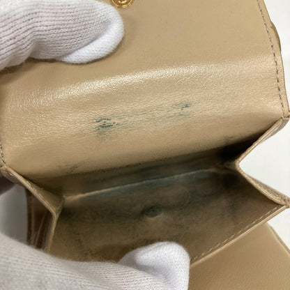 【中古品】【レディース】 CELINE セリーヌ スモール トリフォール ドウォレット カラーBEIGE 保存袋.箱付属 181-260916-ky-07-fuzh 万代Net店
