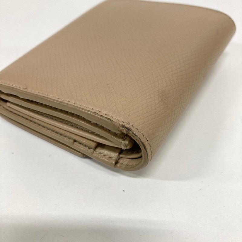 【中古品】【レディース】 CELINE セリーヌ スモール トリフォール ドウォレット カラーBEIGE 保存袋.箱付属 181-260916-ky-07-fuzh 万代Net店
