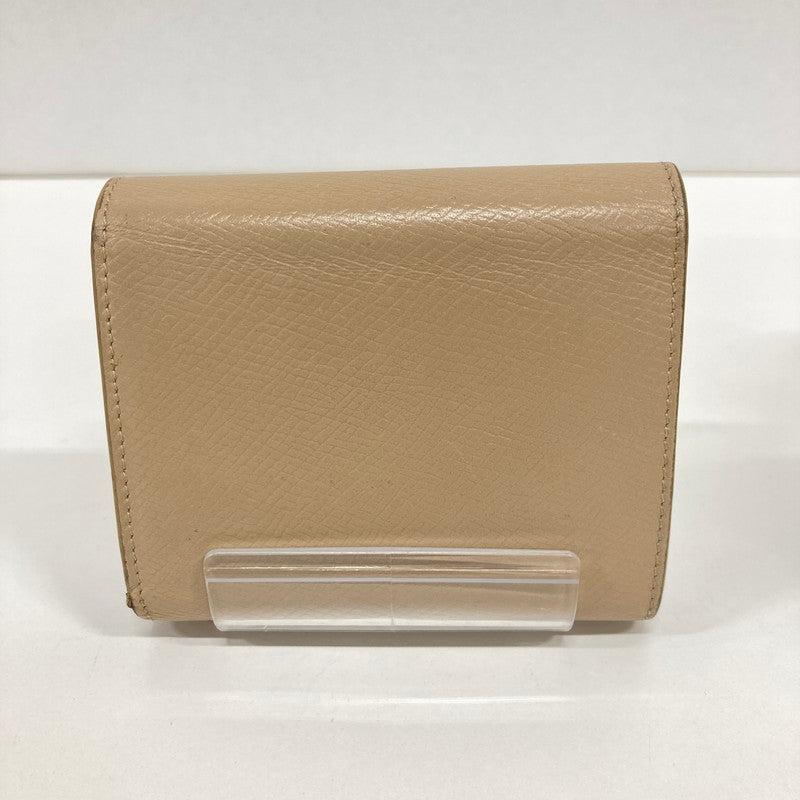 【中古品】【レディース】 CELINE セリーヌ スモール トリフォール ドウォレット カラーBEIGE 保存袋.箱付属 181-260916-ky-07-fuzh 万代Net店