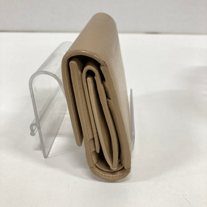 【中古品】【レディース】 CELINE セリーヌ スモール トリフォール ドウォレット カラーBEIGE 保存袋.箱付属 181-260916-ky-07-fuzh 万代Net店