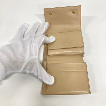 【中古品】【レディース】 CELINE セリーヌ スモール トリフォール ドウォレット カラーBEIGE 保存袋.箱付属 181-260916-ky-07-fuzh 万代Net店