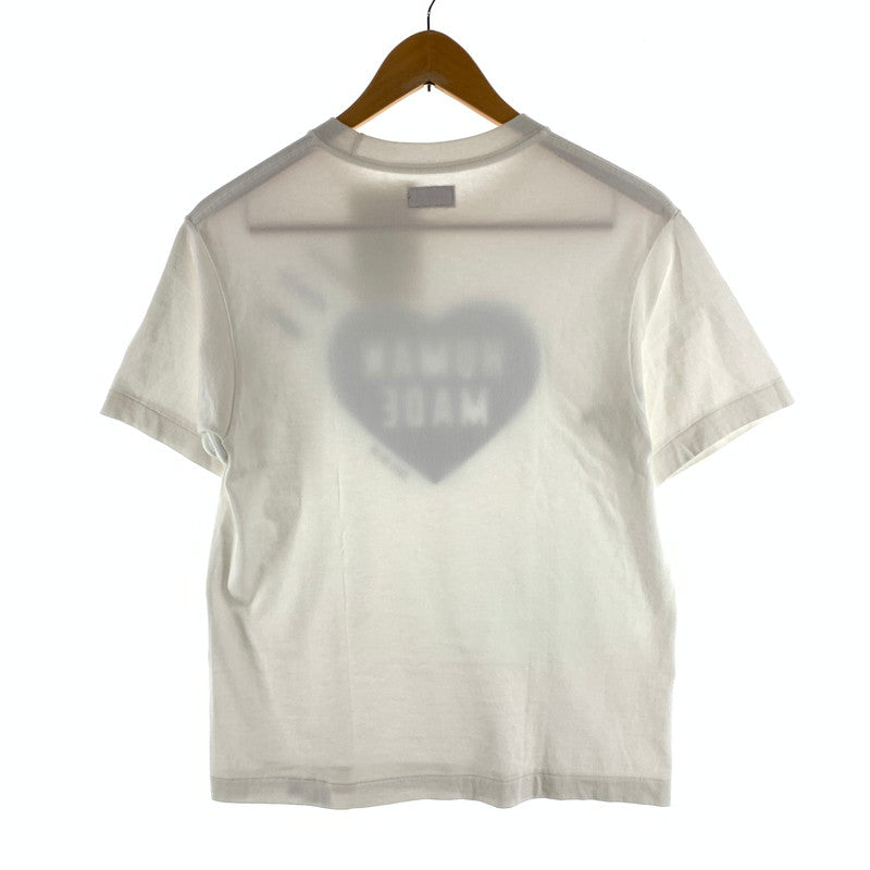 【中古品】【メンズ】 HUMAN MADE ヒューマンメード 半袖Tシャツ カットソー 142-260920-gm-16-fuzh サイズ：XS カラー：ホワイト 万代Net店