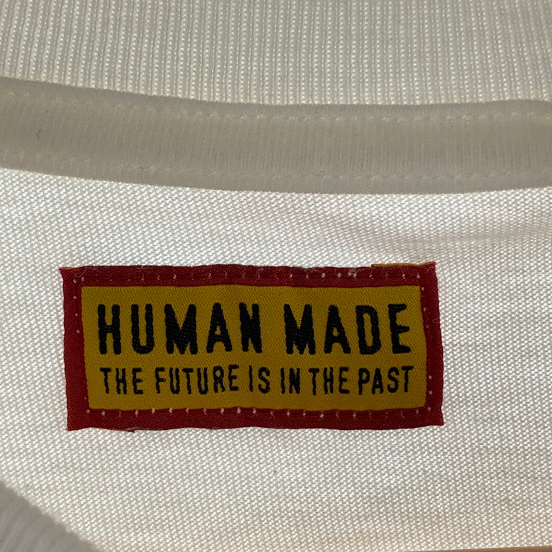 【中古品】【メンズ】 HUMAN MADE ヒューマンメード 半袖Tシャツ カットソー 142-260920-gm-16-fuzh サイズ：XS カラー：ホワイト 万代Net店