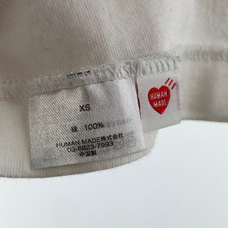 【中古品】【メンズ】 HUMAN MADE ヒューマンメード 半袖Tシャツ カットソー 142-260920-gm-16-fuzh サイズ：XS カラー：ホワイト 万代Net店
