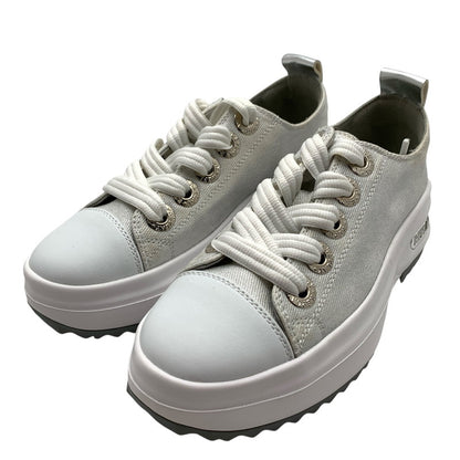 【中古品】【メンズ】 REPLAY リプレイ スニーカー 靴 165-260809-hi-38-fuzh サイズ：EUR38 カラー：ホワイト シルバー 万代Net店