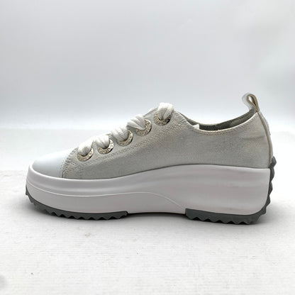 【中古品】【メンズ】 REPLAY リプレイ スニーカー 靴 165-260809-hi-38-fuzh サイズ：EUR38 カラー：ホワイト シルバー 万代Net店