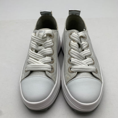 【中古品】【メンズ】 REPLAY リプレイ スニーカー 靴 165-260809-hi-38-fuzh サイズ：EUR38 カラー：ホワイト シルバー 万代Net店