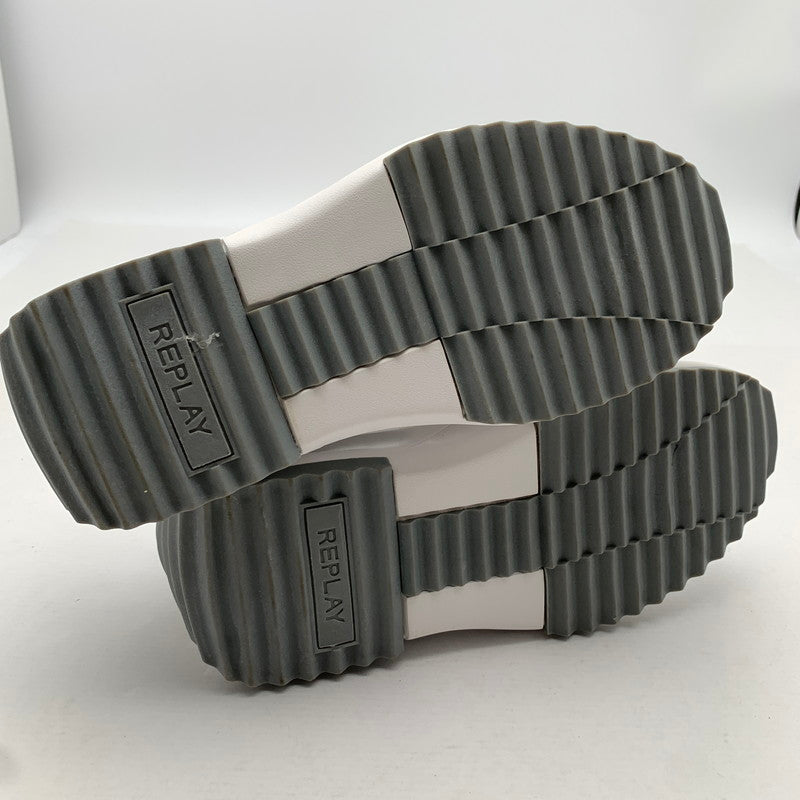 【中古品】【メンズ】 REPLAY リプレイ スニーカー 靴 165-260809-hi-38-fuzh サイズ：EUR38 カラー：ホワイト シルバー 万代Net店
