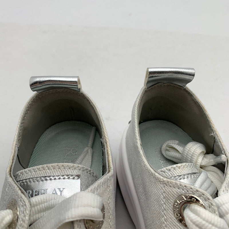 【中古品】【メンズ】 REPLAY リプレイ スニーカー 靴 165-260809-hi-38-fuzh サイズ：EUR38 カラー：ホワイト シルバー 万代Net店