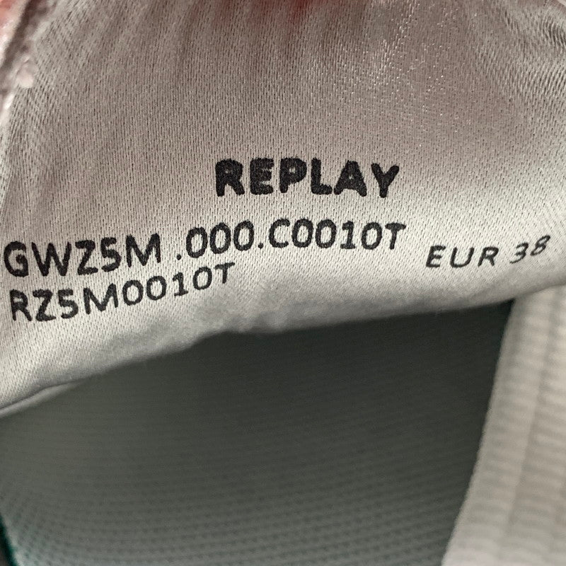 【中古品】【メンズ】 REPLAY リプレイ スニーカー 靴 165-260809-hi-38-fuzh サイズ：EUR38 カラー：ホワイト シルバー 万代Net店