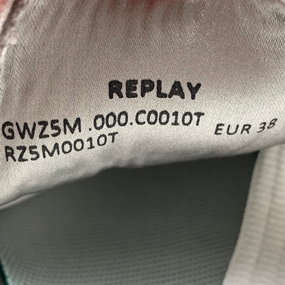 【中古品】【メンズ】 REPLAY リプレイ スニーカー 靴 165-260809-hi-38-fuzh サイズ：EUR38 カラー：ホワイト シルバー 万代Net店