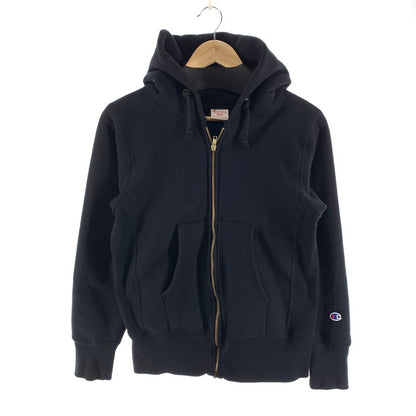 【中古品】【メンズ】 CHAMPION チャンピオン CO-006 REVERSEWEAVE ZIP PARKER リバースウィーブ ジップアップパーカー ブランド 古着 145-260922-gm-13-fuzh サイズ：S カラー：ブラック 万代Net店