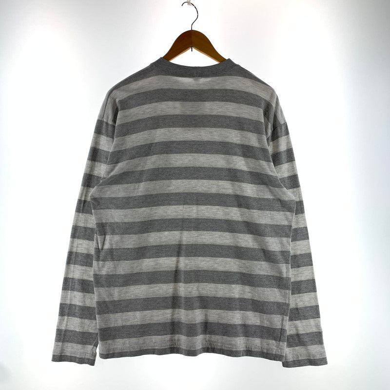 【中古品】【メンズ】 STUSSY ステューシー 90`S 紺タグ 長袖 Tシャツ ロンT トップス 古着 142-260919-mh-06-fuzh サイズ：M カラー：グレー 万代Net店