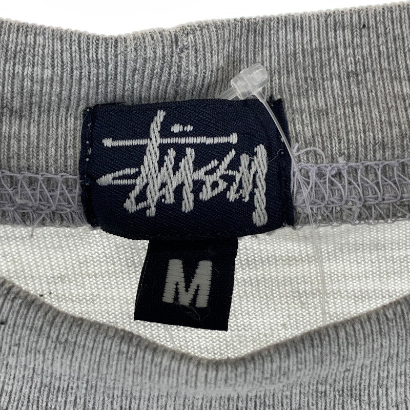 【中古品】【メンズ】 STUSSY ステューシー 90`S 紺タグ 長袖 Tシャツ ロンT トップス 古着 142-260919-mh-06-fuzh サイズ：M カラー：グレー 万代Net店