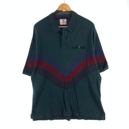 【中古品】【メンズ】 SON OF THE CHEESE サノバチーズ SC2110-KN01 OP POLO 半袖ポロシャツ トップス 142-260920-gm-03-fuzh サイズ：L カラー：グリーン 万代Net店