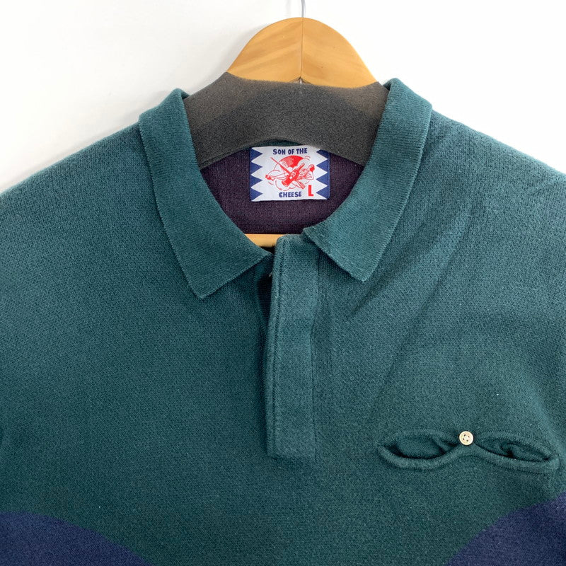 【中古品】【メンズ】 SON OF THE CHEESE サノバチーズ SC2110-KN01 OP POLO 半袖ポロシャツ トップス 142-260920-gm-03-fuzh サイズ：L カラー：グリーン 万代Net店