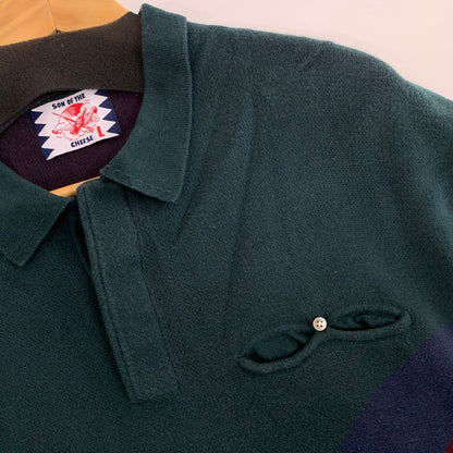 【中古品】【メンズ】 SON OF THE CHEESE サノバチーズ SC2110-KN01 OP POLO 半袖ポロシャツ トップス 142-260920-gm-03-fuzh サイズ：L カラー：グリーン 万代Net店