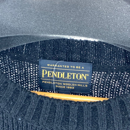 【中古品】【メンズ】 PENDLETON ペンドルトン WOOL SWEATER ウールセーター ニット ブランド 古着 144-260920-gm-07-fuzh サイズ：L カラー：ブラック 万代Net店