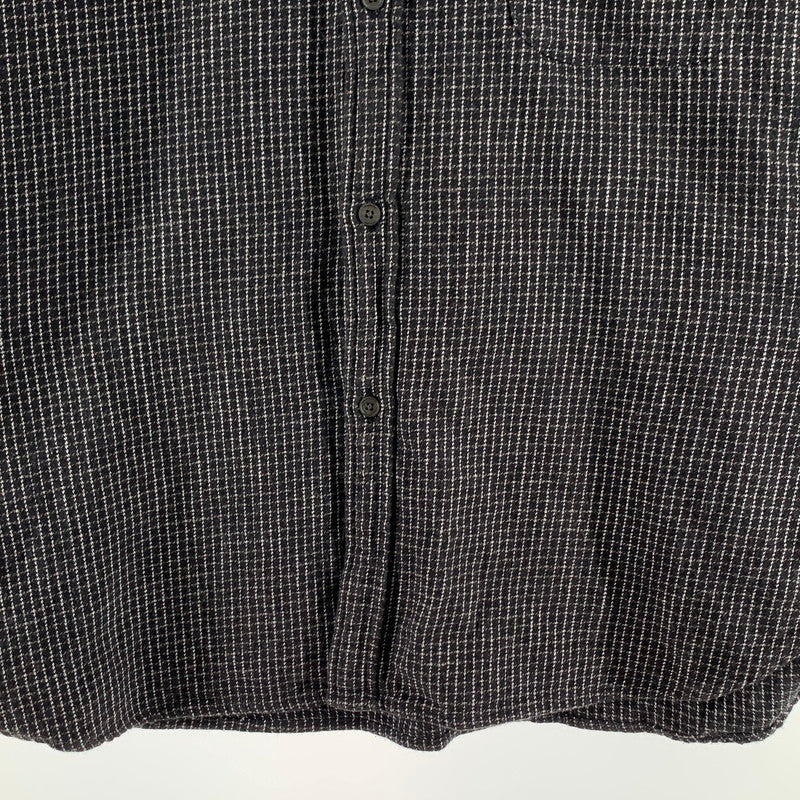 【中古品】【メンズ】 STEVENALAN CHECK SHIRT 長袖シャツ ブランド 古着 140-260920-gm-01-fuzh サイズ：L カラー：ブラック 万代Net店
