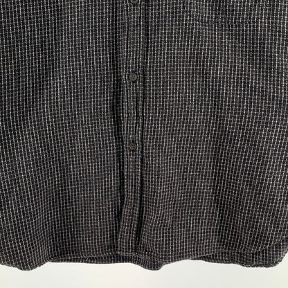 【中古品】【メンズ】 STEVENALAN CHECK SHIRT 長袖シャツ ブランド 古着 140-260920-gm-01-fuzh サイズ：L カラー：ブラック 万代Net店