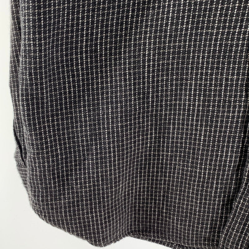 【中古品】【メンズ】 STEVENALAN CHECK SHIRT 長袖シャツ ブランド 古着 140-260920-gm-01-fuzh サイズ：L カラー：ブラック 万代Net店