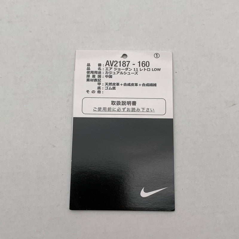 【中古品】【メンズ】 NIKE ナイキ AV2187-160 AIR JORDAN 11 LOW RETRO GYM RED エアジョーダン スニーカー 靴 160-260809-hi-28-fuzh サイズ：27.5cm カラー：ホワイト ブラック 万代Net店