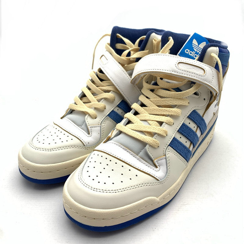 【中古品】【メンズ】 ADIDAS アディダス FY7793 FORUM 84 HIGH BLUE THREAD "OFF WHITE-BRIGHT BLUE FOOTWEAR WHITE" スニーカー 靴 161-260809-hi-25-fuzh サイズ：27.5cm カラー：ブルー 万代Net店