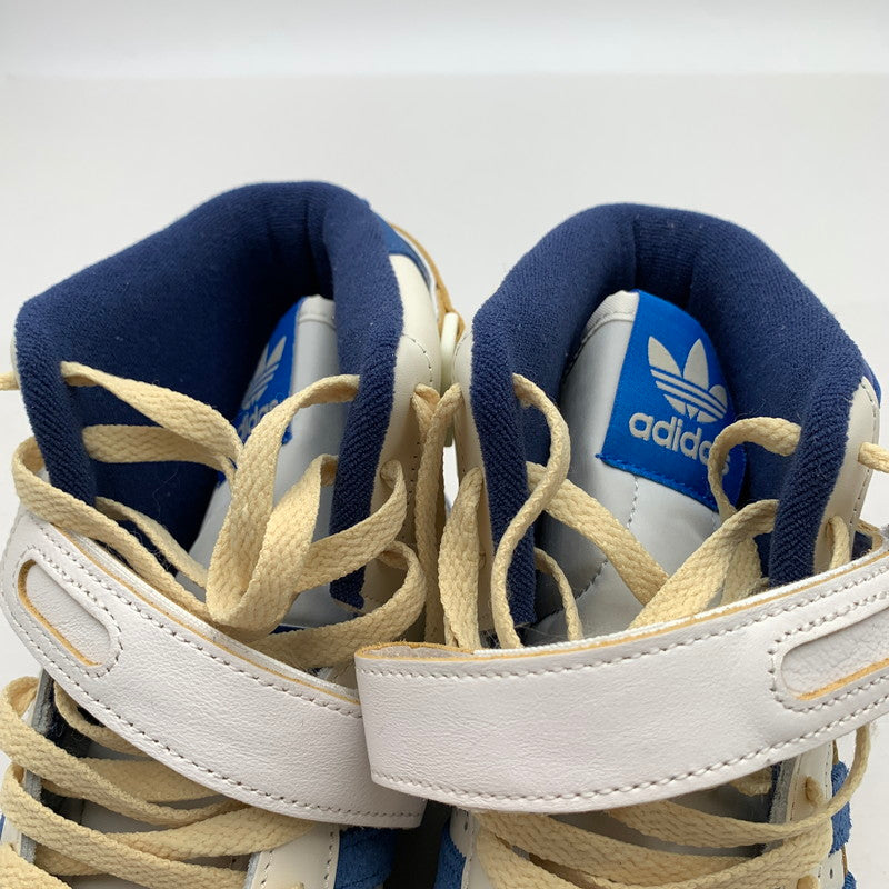 【中古品】【メンズ】 ADIDAS アディダス FY7793 FORUM 84 HIGH BLUE THREAD "OFF WHITE-BRIGHT BLUE FOOTWEAR WHITE" スニーカー 靴 161-260809-hi-25-fuzh サイズ：27.5cm カラー：ブルー 万代Net店