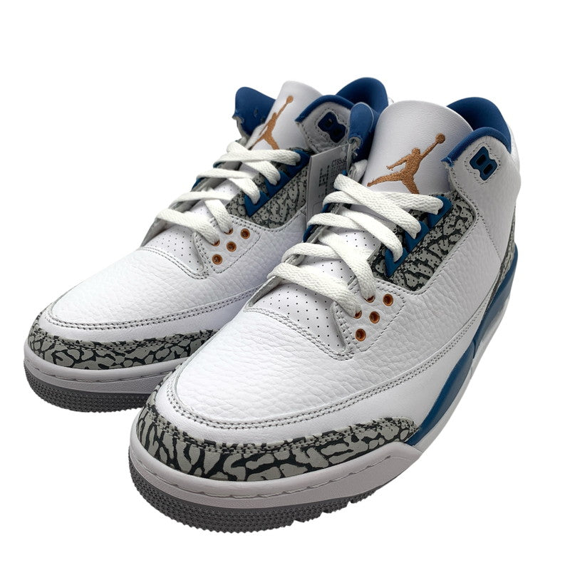 【中古品】【メンズ】 NIKE ナイキ CT8532-148 AIR JORDAN 3 RETRO TRUE BLUE AND COPPER エアジョーダン スニーカー 靴 160-260920-gm-22-fuzh サイズ：27.5cm カラー：ホワイト ブルー 万代Net店
