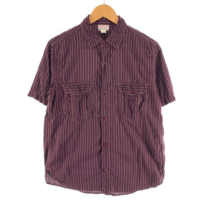 【中古品】【メンズ】 FREEWHEELERS UNION SPECIAL フリーホイラーズ ユニオンスペシャル 半袖シャツ トップス ブランド 古着 145-260922-gm-09-fuzh サイズ：16 カラー：ワインレッド 万代Net店