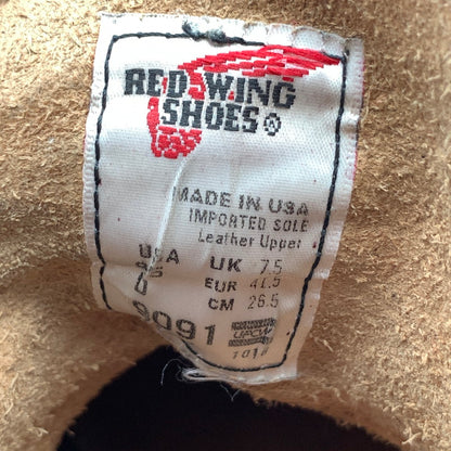 【中古品】【メンズ】 RED WING レッドウィング 9091 GIRARD BOOTS レースアップシューズ 靴 革靴 レザーブーツ 164-260921-gm-26-fuzh サイズ：US8.5D(26.5cm) カラー：ワインレッド 万代Net店