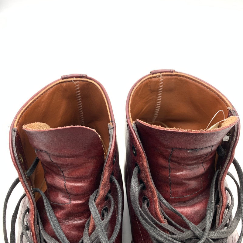 【中古品】【メンズ】 RED WING レッドウィング 9091 GIRARD BOOTS レースアップシューズ 靴 革靴 レザーブーツ 164-260921-gm-26-fuzh サイズ：US8.5D(26.5cm) カラー：ワインレッド 万代Net店