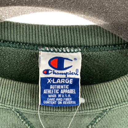 【中古品】【メンズ】 CHAMPION チャンピオン CREW NECK SWEAT クルーネックスウェット 90s 古着 145-260922-gm-12-fuzh サイズ：XL カラー：グリーン 万代Net店