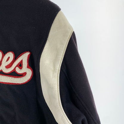 【中古品】【メンズ】 STARTER スターター COOPERSTOWN クーパーズタウン ウール スタジャン アウター コート 古着 145-260919-mh-02-fuzh サイズ：L カラー：ネイビー 万代Net店
