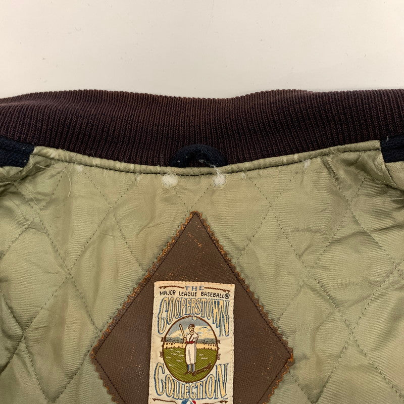 【中古品】【メンズ】 STARTER スターター COOPERSTOWN クーパーズタウン ウール スタジャン アウター コート 古着 145-260919-mh-02-fuzh サイズ：L カラー：ネイビー 万代Net店