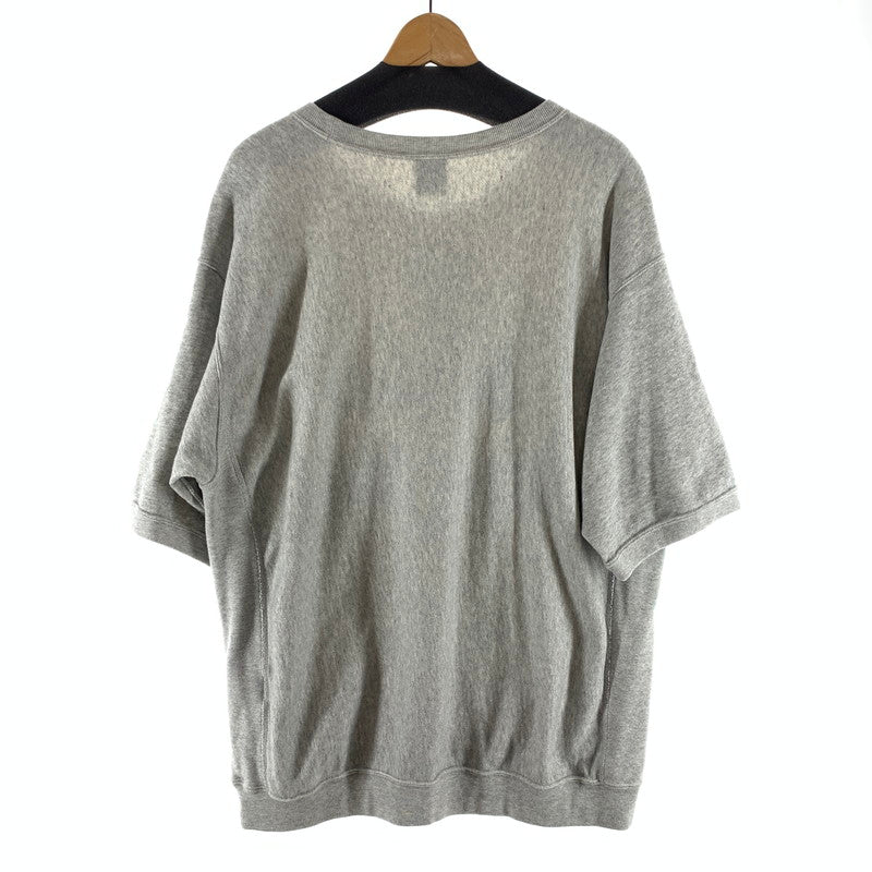 【中古品】【メンズ】 WIND AND SEA×CHAMPION REVERSE WAVE HALF SLEEVE CREW NECK SWEAT SHIRT リバースウィーブ 半袖スウェット 142-260809-hi-03-fuzh サイズ：XL カラー：グレー 万代Net店