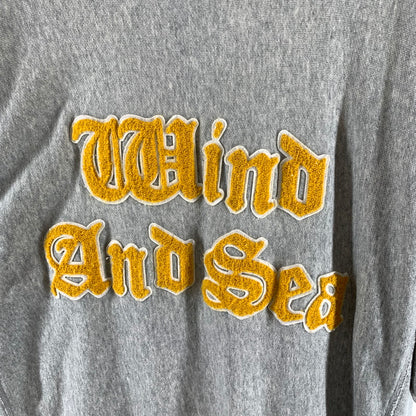 【中古品】【メンズ】 WIND AND SEA×CHAMPION REVERSE WAVE HALF SLEEVE CREW NECK SWEAT SHIRT リバースウィーブ 半袖スウェット 142-260809-hi-03-fuzh サイズ：XL カラー：グレー 万代Net店