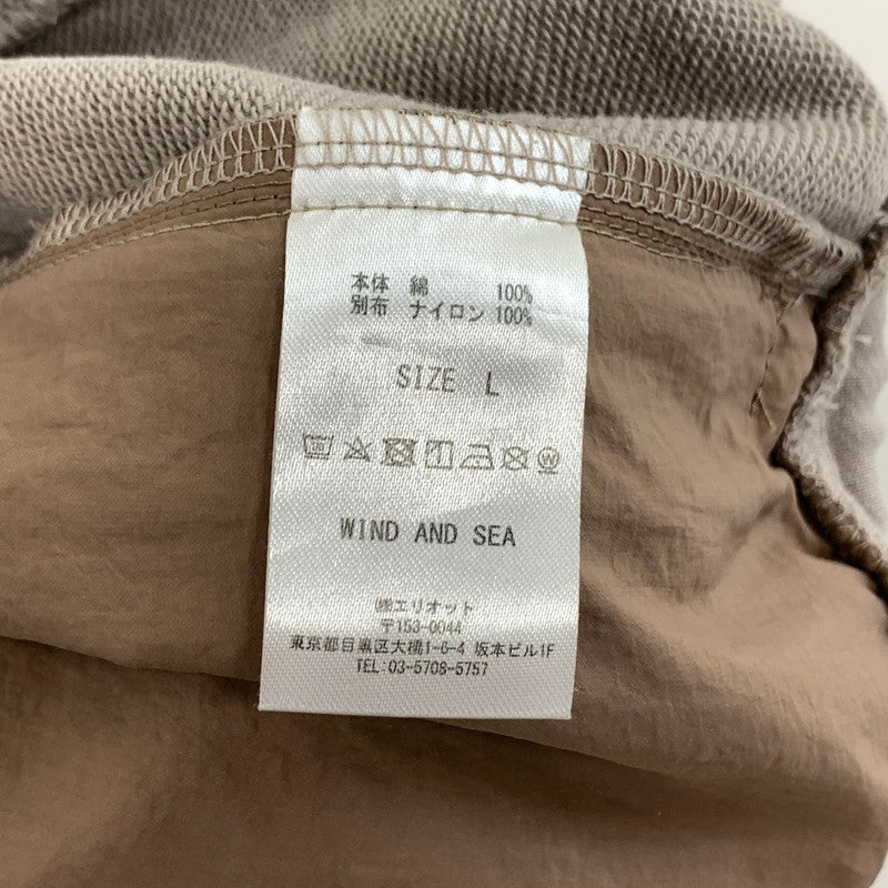 【中古品】【メンズ】 WIND AND SEA WDS-20A-PT-02 SWEAT TRUCK PANTS スウェットトラックパンツ 古着 153-260809-hi-02-fuzh サイズ：L カラー：ベージュ 万代Net店