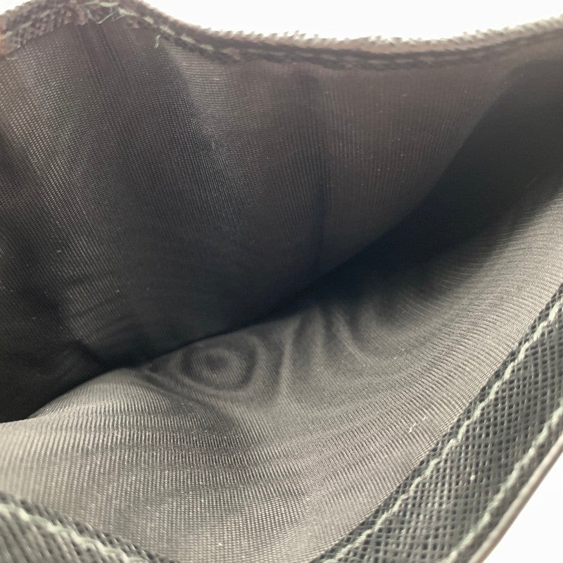 【中古品】【メンズ】 PRADA プラダ サフィアーノレザー トライアングルロゴ 二つ折り ミニ財布 財布 ウォレット 181-260809-hi-19-fuzh カラー：ブラック 万代Net店