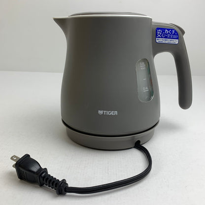 【中古品】 TIGER タイガー PCM-A080 電気ケトル わく子 0.8L 18年製 098-260925-mh-30-fuz カラー：アッシュグレー 万代Net店