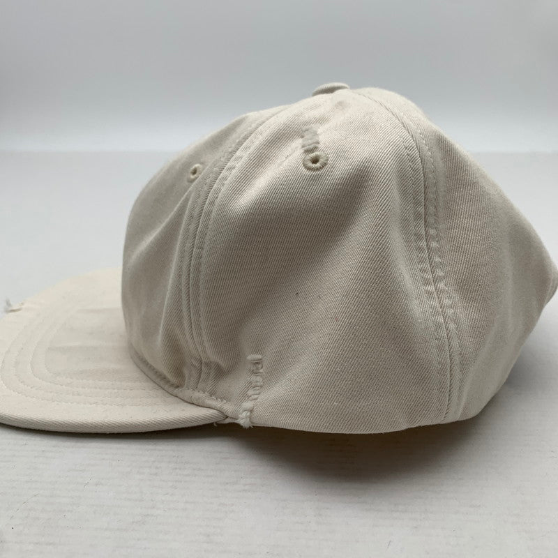 【中古品】【メンズ】 SUPREME シュプリーム H9FW25 DISTRESSED SCRIPT 6‐PANEL CAP 6パネルキャップ ブランド 帽子 149-260920-gm-43-fuzh カラー：ホワイト 万代Net店